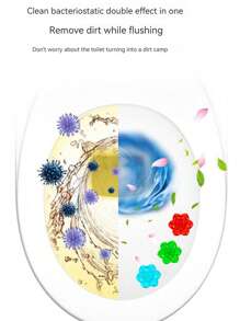 12 Small Flowers Toilet Gel Toilet Deodorant Odor Cleaning Toilet Lingbao Toilet Fragrance Descaling Cleaner