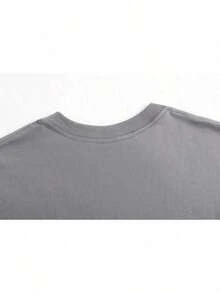 Men's Popular Cotton DIY T-Shirt A Zombie Astronaut In Damaged Suit. - Grey - View 10