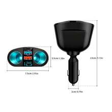 Classic 5-Port High-Power USB Car Charger, QC3.0 And PD Fast Charging, Intelligent Flash Charging Technology, With Digital Display, Suitable For Cigarette Lighter Adapters - CH10 PD - View 2