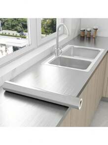 1 rouleau d'autocollant de cuisine imperméable et résistant à l'huile - autocollant, résistant à la chaleur, pour le doublage des tiroirs et des dossiers de cuisine, avec motif à carreaux, pour la rénovation de la maison, le doublage de la crédence de cuisine Doublure à motif à carreaux Tapis de tiroir Panneaux muraux décoratifs de l'évier Papier peint Décoration d'intérieur Chambre à coucher