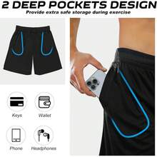 Athletic Shorts For Men With Pockets And Elastic Waistband Quick Dry Activewear
