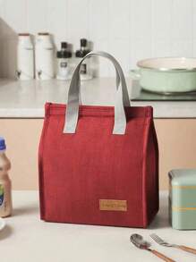 1pc Multifunctional Insulated Lunch Bag, Large Capacity Bento Bag, Waterproof Thermal Bag, Portable Food Container, Travel Bag, Summer Beach Bag, Outdoor Picnic Bag, Fits Lunch Box, Snacks, Fruits, Milk, Drinks, And Utensils, Top Handle One Shoulder Bag, Perfect For Work, School, Outdoor, Travel, Picnic And Camping, School Storage Bag, Teacher Supply Bag, Classroom Bag