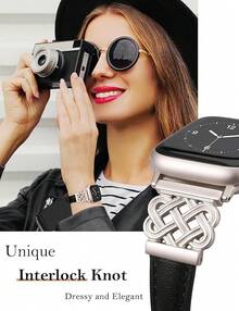 Smart Watch Strap - Black/Starlight - View 3