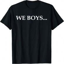 2 SIDE We Boys We Friends We Boyfriends Funny Saying Quote T-Shirt Gift For Partner Gift For Girlfriendcamisas Para Hombre,Funny Graphic T Shirts,Vintage T Shirts,100 Percent Cotton T Shirt,Oversize,Graphic Tees Men - Black - View 1