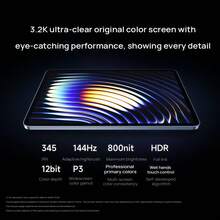 Xiaomi Pad 7柔光影院版｜11.2吋3.2K CinematicVision巨幕｜四聲道全景聲重低音喇叭｜奈米柔光防眩觀影黑科技｜瀾澎湃OS影音增強｜14小時追劇續航｜臥室變IMAX - 黑色 - 查看 4