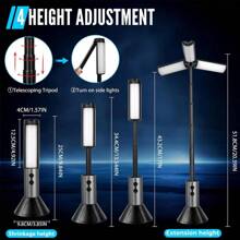 1 PC Telescoping Dimmable USB Rechargeable LED Camping Light With Multi-Mode, Push Button Control, Wall/Table Mount, Removable Shade For Camping, Hiking, Emergencies