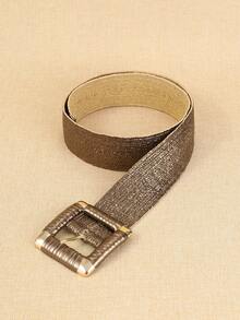 1 件女士咖啡色编织腰带，波西米亚风格，适合休闲、派对、日常装扮夏季、学校秋季、秋季、万圣节 - 咖啡 - 查看 3