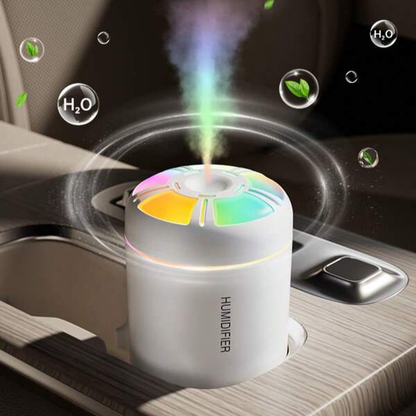 1pc Mini USB Starry Galaxy Humidifier With Colorful Atmosphere Lamp Aroma Diffuser, Desk Small Essential Oil Diffuser, Portable Car Diffuser, Suitable For Bedroom, Office And Living Room
