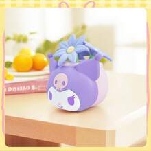 Serie minuscola di ornamenti da bonsai della famiglia Sanrio: decorazioni da scrivania curative per bonsai, bonsai a tema personaggi Sanrio, merchandising della cultura kawaii giapponese, articoli da regalo Sanrio, regali di compleanno