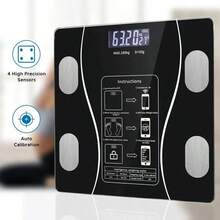 Weight Scale Electronic Scale, 396 Pound Digital Bathroom Scale, High-Precision Weight Scale With LCD High-Definition Display And Temperature Display (Switchable Between KG And Scale), Ultra Wide Platform, High-Precision Electronic Weighing - Black Scale - View 2