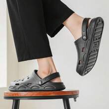 Chaussures de glissement respirantes et aérées unisexes, sandales plates légères pour une utilisation intérieure/extérieure