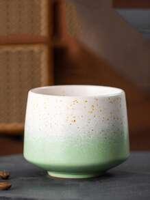 1pc 180ml Ceramic Kiln-Fired Reactive Glaze Coffee Mug, Suitable For Afternoon Tea, Coffee, Office Water Cup, Home Milk Cup, Oatmeal Cup, Mousse Cup, Ice Cream Cup, Office Guest Tea Cup, Ceramic Cup, Latte Art Cup, Espresso Cup