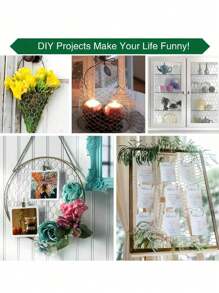 2 Rolls Green Hexagon Woven Wire Mesh, Vegetable Garden Flower Pot Green Plant Animals Isolation Fence, Lightweight Woven Hexagonal Iron Wire Fence, Indoor Outdoor Portable Mobile Isolation Net, Flower Wall Decor Photo Decor Plant Climbing Net