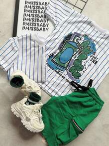 conjunto  2 pçs Shorts Bermuda infantil menino Masculina 2 a 12 anos -FORMA GRANDE