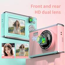 1 Pc 1080P 2.4-Inch Screen Portable Camera, With Front Camera,Small Camera, With 8x Zoom And Anti-Shake, Built-In LED Fill Light, Recording Function,Suitable For Boys And Girls.