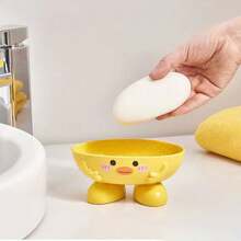 1 Peça Bandeja para Sabão de Banheira - Suporte Criativo e Fofo de Prato de Sabão, Acessórios de Banheiro, Design Econômico de Espaço para Bancadas de Banheiro Organizadas, Decoração de Banheiro de Casa, Volta às Aulas de Verão