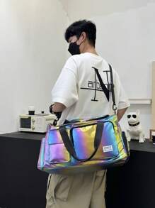 Nouveau sac de voyage de grande capacité, imperméable, avec séparation sec/humide. Sac fourre-tout de gym, de natation, de rangement et de bagage à main parfait pour les courts voyages, les déplacements professionnels et la rentrée scolaire. Sac pour l'école et les accessoires scolaires.