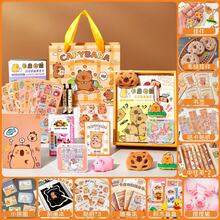 生日/返校礼物套装，实用书包，全班小礼物，实用学习用品，文具礼盒，女孩生日/返校礼物，学习必需品（款式和颜色随机）