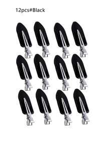 4/12/20/24/48pcs No Bend Hair Clips, Creaseless Duckbill Alligator Clips For Hairstyling, Makeup, Salon, DIY Crafts - Sectioning, Waves, Bangs, Gift Set(Black/Pink/White)