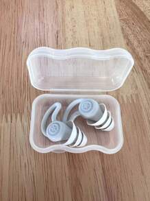 Tappi per le orecchie in silicone, tappi anti-rumore impermeabili a tre strati, super insonorizzanti e con riduzione del rumore, tappi per dormire, per la pausa pranzo in ufficio, per fare un sonnellino, accessori da viaggio, con custodia da trasporto, viaggi, vacanze, estate, ritorno a scuola, cuscino da viaggio per il collo