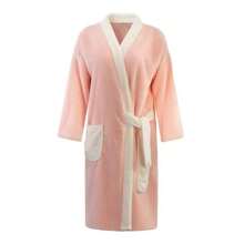 Four Seasons Uniwersalny ręcznik kąpielowy, szlafrok, spódnica kąpielowa z długim rękawem dla dorosłych, chłonny, ładny, szybkoschnący szlafrok domowy dla par, długi szlafrok
