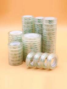 60pcs/4pcs Stationery Tape Transparent Student's Wrong Question Can Stick Words Fine Narrow Tape Sealing High Viscosity Damage Repair Paste Small Transparent Tape Home Office Supplies Sealing Back To School
