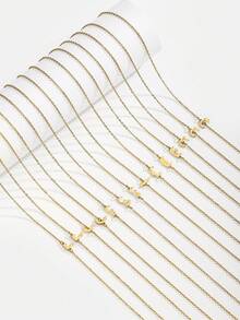 suteyi 14K 镀金阿拉伯字母项链，侧边字母项链，阿拉伯珠宝，生日礼物，送给他的礼物 - 彩色 - 查看 7