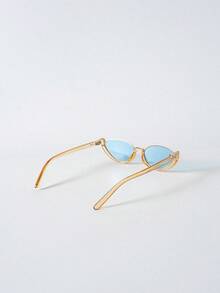 Tropiscape 1副女士猫眼时尚眼镜，装饰优雅，沙滩配饰，女士基础款眼镜，秋冬季女士服装，商务休闲礼品 - 淺藍色 - 查看 7