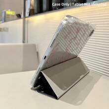 Schöne rosa Schleife beidseitig bemalte transparente kristallene Anti-Drop Schutzhülle, geeignet für iPad (A16) 11. Generation, 10. Generation 10,9, iPad 10,2 Zoll, 7/8/9, iPad Pro 11 Zoll, 2. Generation, 3. Generation, 4. Generation iPad Mini 7/6, intelligente Schlaf-/Aufwach-Funktion mit Stiftfach, Schutzhülle für Xiami Redmi Pad SE 11 Zoll 2023