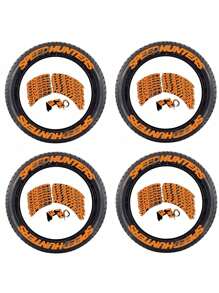 8pcs Set Letter Tire Decals, PVC Soft Rubber Tire Stickers, Personalized 3D Tire Decals, Fit For All Vehicles, Sports Car Decoration