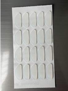 10/20/30件眼镜鼻托材料、自粘鼻托板、眼镜和太阳镜鼻托垫、眼镜配件 - 黑與白 - 查看 17