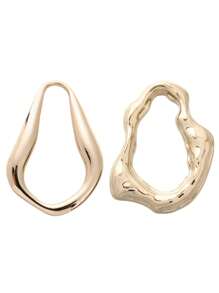 1pc Asymmetrical Metal Custom Designed Large Hijab Scarf Clip Holder Women Brooch