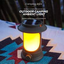 1pc Outdoor LED Camping Lamp With Type-C Charging, Waterproof Tent Light