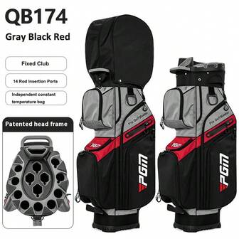 PGM QB134/QB174 Anti-Collision Fixed Golf Bag, Waterproof Golf Club Bag For Men And Women