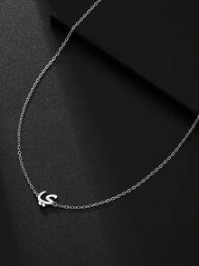 suteyi 14K 镀金阿拉伯字母项链，侧边字母项链，阿拉伯珠宝，生日礼物，送给他的礼物 - 彩色 - 查看 33