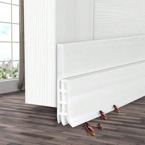 2PCS Under Door Draft Guard - Under Door Premium Door Sweep/Weather Strip Door Seal Bedroom Door Seam Wind Guard Warmth And Insect Resistant Soundproof Seal- Easy Installation