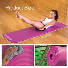 Esterilla Yoga Esterilla Pilates Antideslizante 10mm Alfombrilla de Yoga Esterilla Deporte Yoga Mat para Pilates Yoga Fitness 183x61cm