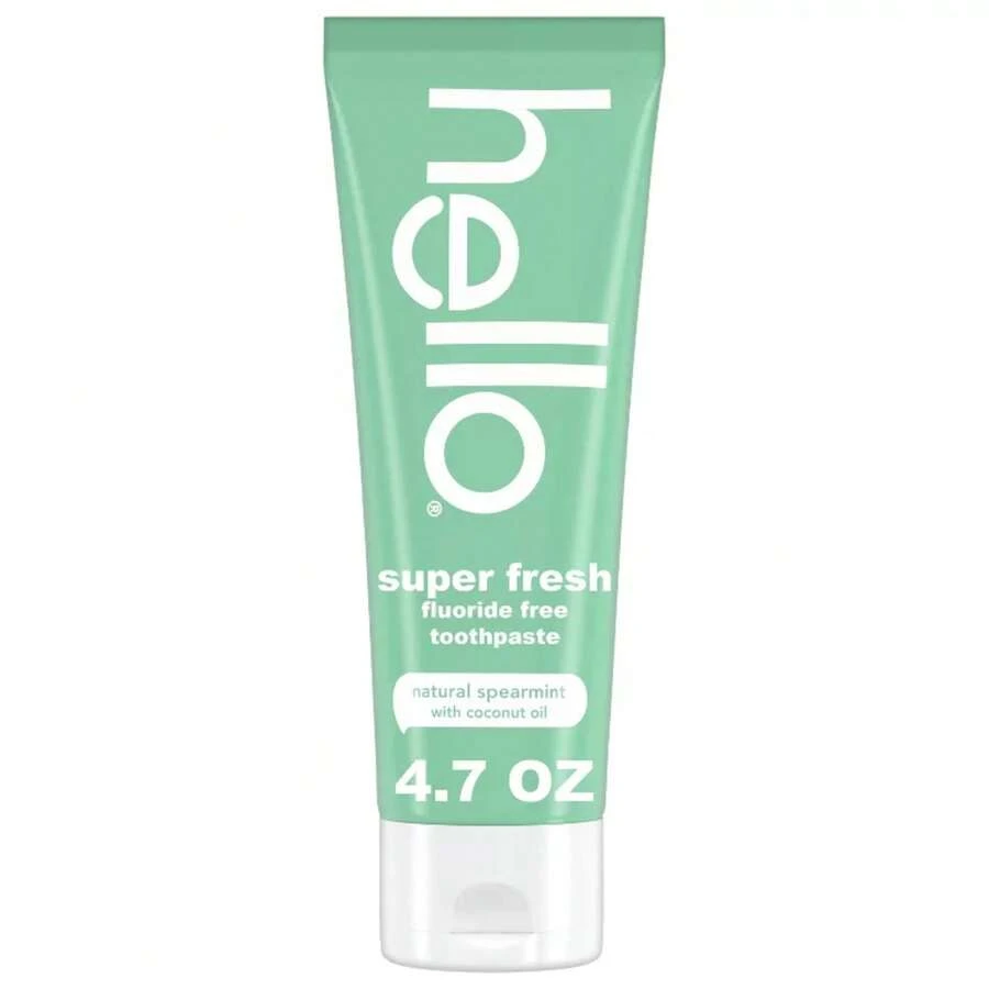 Hello Fresh Fluoride Free Toothpaste - Natural Spearmint - 4.7oz - 1 - 查看 1