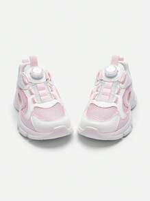 Balabala Kids' Athletic Shoes Boys' Girls' Breathable Hollow Shoes 2025 Summer New Chunky Sneakers Mesh