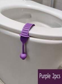 2 pezzi Manico per sollevare il coperchio del water a forma di fungo, sollevatore igienico per coperchio del bagno, strumento pratico per il water (adatto per tutti i water), senza batteria