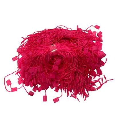 Lacre De Autenticidade ROSA NEON Para Pendurar Tag Etiquetas Em Roupas - Pacote 1000 peças