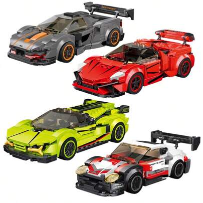 Gift For Teenagers 14+: Super Race Car Building Blocks - Their Favorite Toy! Creative & Fun World Famous Car Series Micro-Particle Small Desk Ornament 3D Puzzle, Suitable For Decorating Home/Office Desk As Holiday Gift For Friends & Loved Ones, Great For//Christmas Room Decoration,Building Blocks,Puzzle,3d Puzzle