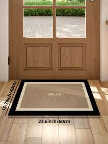 1pc European Style Anti-Slip Entrance Door Mat, Home Corridor Doorway Floor Rug, Small Carpet, Doormat, Welcome Mat, Kitchen Carpet, Home Decor, Outdoor Mat, Machine Washable