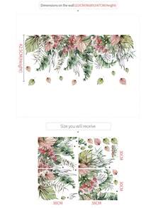 2pcs Potted Daisy Flower Wall Stickers, Removable Wall Decals For Bedroom Background, Stickers, Wall Decal, Vinyl Decal For Home Decorations, Spring Decoration Items Refresh Your Home, Rama Decoration Stickers Gifts Birthday Graduation - Multicolor - View 12