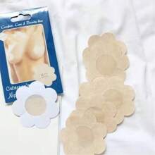 Kit 100 Invisible Adhesive Breast Covers 7.5cm Diameter Nipple Cover Areola Breast Lift - Màu be - Xem 8