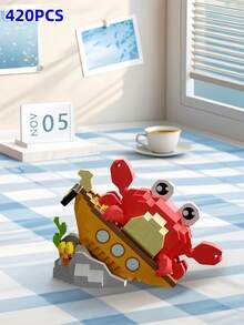 9 Sets Of 3000+PCS Undersea World Animal Toys, ABS Material, Decompression Building Blocks, Holiday Gifts, Desktop Decor - Multicolor - View 5