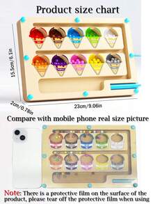 Children's Wooden Magnetic Color And Number Maze, Wooden Color Classification Maze, Wooden Color Matching Learning Counting Puzzle Board, Montessori Counting Matching Game Color Classification Board, Montessori Fine Motor Skills Toys, Magnetic Toys, Magnetic Games. Suitable For Children Aged 3+,Magnet Toy,Magnet Games,Labyrinth,Magnet Game,Montessori Toys,Magnetic Game,Montessori Toys,Magnetic Board,Magnetic Toys - Multicolor - View 2