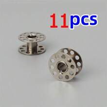 7-21 peças/Carretéis de Metal Vazios Carretéis de Aço Inoxidável para Máquina de Costura Doméstica, Acessórios de Costura