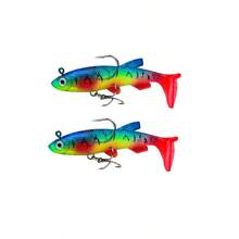 Soft Fishing Lures Shad Minnow Swimbaits, Pre-Rigged Jig Heads Paddle Tail Swim Baits For Bass, Trout, Walleye, Crappie, Sinking Jigs Bait For Saltwater Freshwater, Fishing Gifts For Men