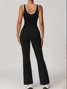 6pecil Set da yoga senza cuciture da donna, comprendente un top a canotta e leggings a vita alta con vita incrociata. Con design a blocchi di colore, è perfetto per sport all'aperto, fitness e yoga, ed è appositamente progettato per sollevare il fondoschiena e controllare l'addome.